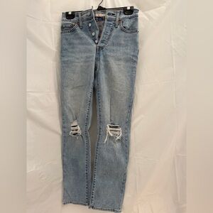 Levi's Wedgie Straight (cropped high rise) Jeans